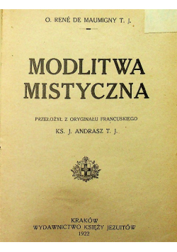 Modlitwa mistyczna 1922 r.