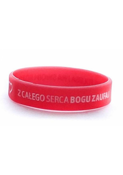 Opaska silikonowa dzieci - Z całego - czerwony