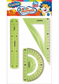 Zestaw geometryczny 3 elementy 15cm BAMBINO