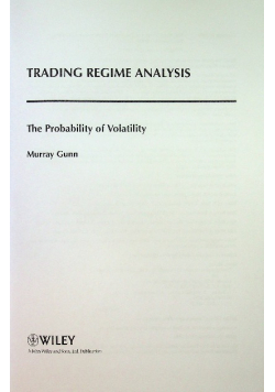 Trading Regime Analysis