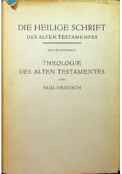 Des Alten Testamentes Theologie 1940 r .