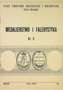 Medalierstwo i Falerystyka nr 3