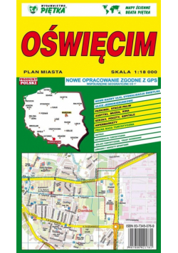 Oświęcim 1:18 000 plan miasta PIĘTKA