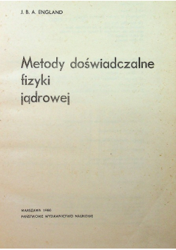 Metody doświadczalne fizyki jądrowej