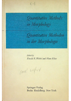 Quantitative Methods in Morphology.