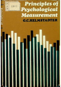 Principles of Psychological Measurement.