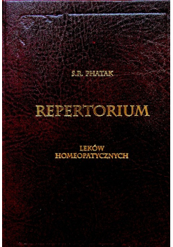 Repertorium leków homeopatycznych