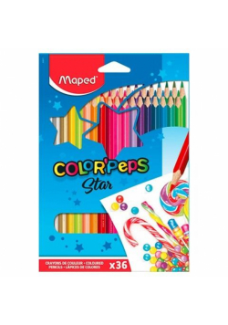 Kredki Colorpeps trójkątne 36 kolorów MAPED