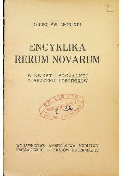 Encyklika Rerum Novarum 1939 r.