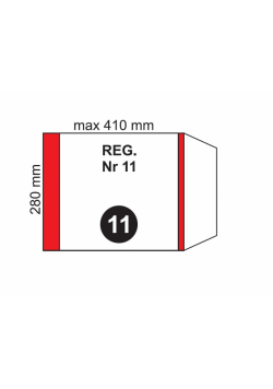 Okładka na podr regulowana NR 11 (20szt)