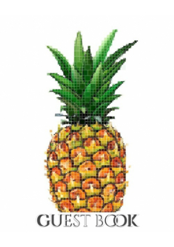 pineapple mosaic  international hospitality blank guest book