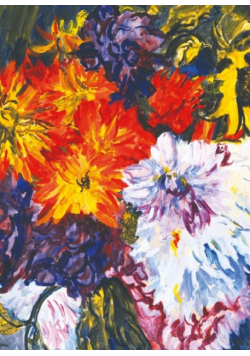 Karnet 17x14cm z kopertą Dahlias and Sunflower