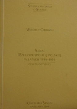 Senat Rzeczypospolitej Polskiej w latach 1989-1991