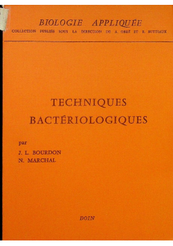 Techniques bacteriologiques