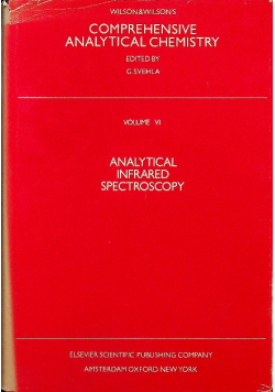 Comprehensive analytical chemistry volume VI
