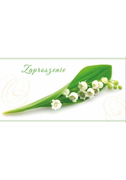 Zaproszenia Flowers nr 01 (opakowanie 10 szt)
