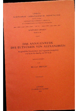 Das annalenwerk des eutychios 44