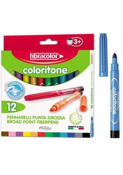 Mazaki Coloritone 4mm 12 kol. FIBRACOLOR