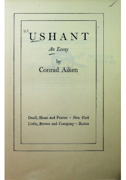 Ushant An Essay