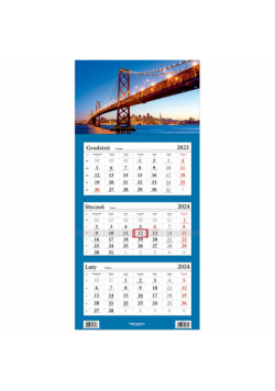 Kalendarz 2024 LUX Trójdzielny Most