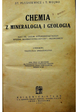 Chemia z mineralogią i geologią 1937 r.