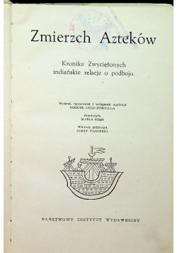Zmierzch Azteków Kronika zwyciężonych
