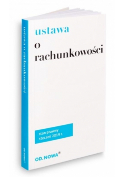 Ustawa o rachunkowości 11.01.2019