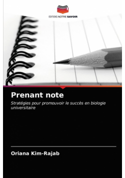 Prenant note