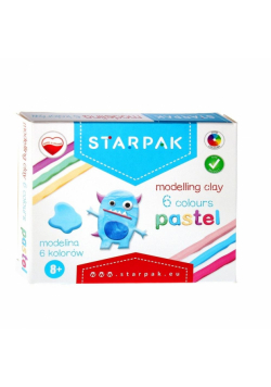 Modelina pastelowa 6 kolorów