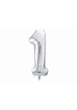 Balon foliowy 1 86cm srebrny
