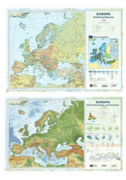 Mapa Europy A2 Dwustronna ścienna ART-MAP