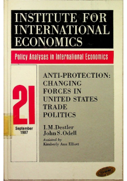 Anti protection changing forces in United States trade politics