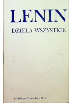 Lenin Dzieła wszystkie tom 48