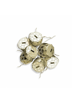 Zawieszki dobombek 18mm złote 10szt