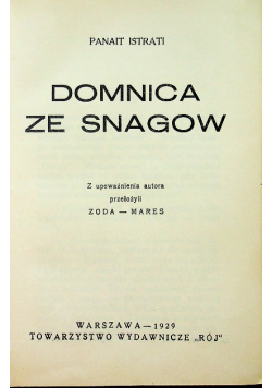 Domnica ze snagow 1929 r.