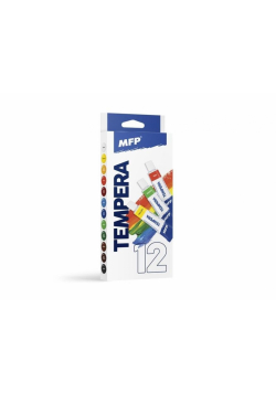 Farby tempera 12ml 12szt