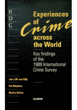 Experiences of Crime across the World Dijk