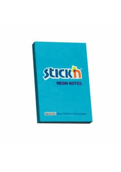 Notes samoprzylepny 76x51mm neon niebieski