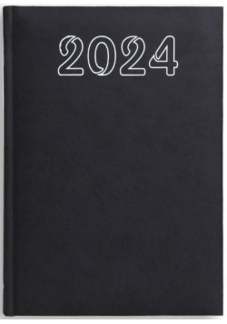 Terminarz 2024 B6 dzienny - czarny