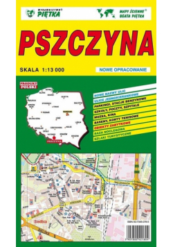 Pszczyna 1:13 000 plan miasta PIĘTKA