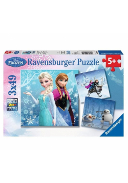 Puzzle 3x49 Kraina lodu. Zimowe przygody