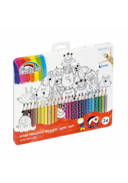 Kredki Super Soft 24 kolory metal.opak. FIORELLO