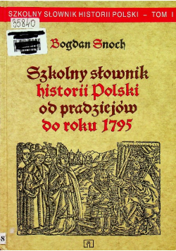 Szkolny słownik historii polski od pradziejów do roku 1795