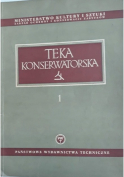 Teka Konserwatorska 1