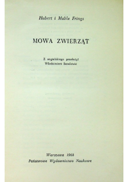 Mowa zwierząt