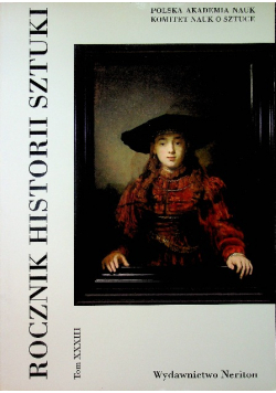 Rocznik Historii Sztuki Tom XXXIII
