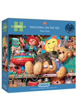 Puzzle 250 XL Drzemka na pluszowym misiu G3