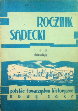 Rocznik sądecki Tom 9