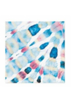 Serwetki Pióro tie-dye 33x33cm 20szt