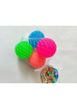 Piłeczki kauczukowe 4,5cm 4szt